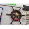 Image 1 : Small Wood & brass ship wheel