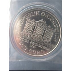 2013 Wiener Philharmonic motif 1.50 Euro Coin