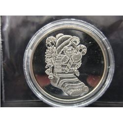 Merry Christmas Silver Round