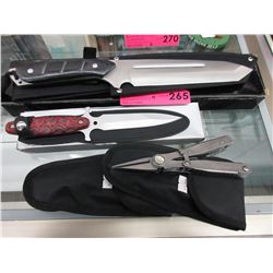 2 New knives & 2 multi-practic tools