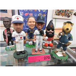 6 Figurines - some Bobble Heads - Assorted