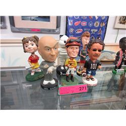 6 Bobble heads - Assorted
