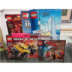4 Lego sets, activity book & stickers