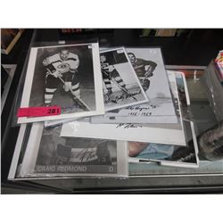 6 Autographed sports photos