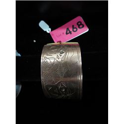 Vintage First Nations Copper cuff bracelet - wide