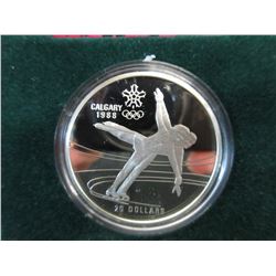 1988 Calgary Olympic $20 coin - .925 Silver
