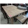 Image 1 : Barn wood style casual dining table