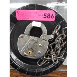 CPR Railway lock with brass key