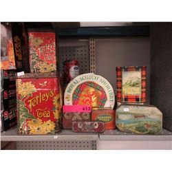 12 Collectible tins