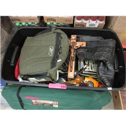 Tote of used household goods & toys