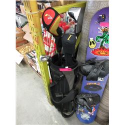 Used golf clubs in bag