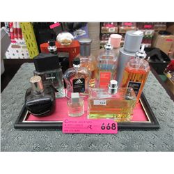 12 Perfume bottles