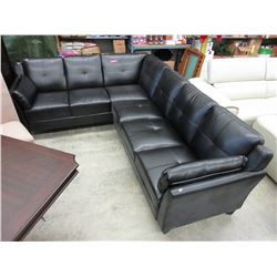 New - 6 Seat corner sectional in black
