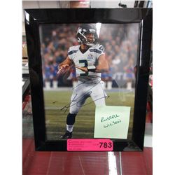 Autographed Russell Wilson photograph