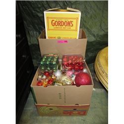 6 Large boxes of christmas decorations