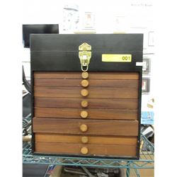 Wood case of watch repair tools & more