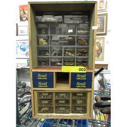 Wood Nail sorter & contents