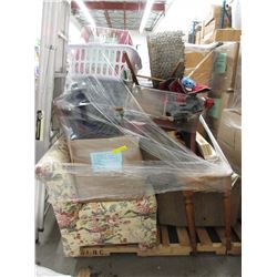 Skid of used household good & furniture