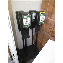 4 Commercial hand sanitizers - floor standing
