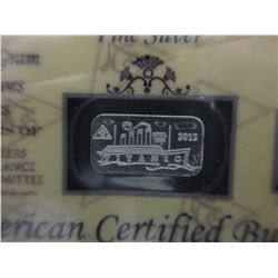 3 x .999 Fine Silver Titanic Commemorative bars