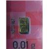 Image 1 : 2 x .995 Pure Gold Bullion Bars - 0.01 grams each