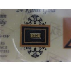 2 x .9999 Fine Gold Bullion Bars - 1 Grain each