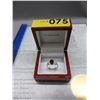 Image 2 : 2.10 CT Garnet Ring set with 4 Diamonds