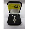 Image 2 : New - Cross Necklace set with 6 Diamonds