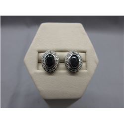 New Sapphire Earrings set with Diamonds