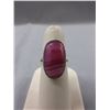 Image 1 : Sterling Silver & Pink Botswana Agate ring