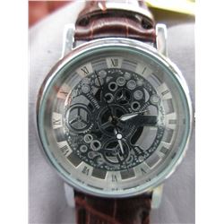 New Man's Mechanical style skeleton watch