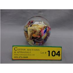 Unique art glass paperweight