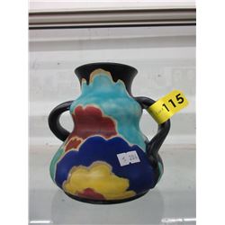 1930's Japanese Art Deco Gouda style pottery vase