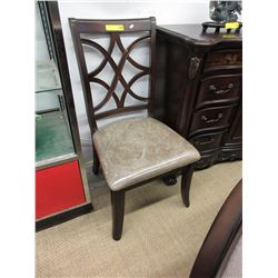 NEW - Dining chair with upholstered chenille seat