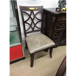 NEW - Dining chair with upholstered chenille seat