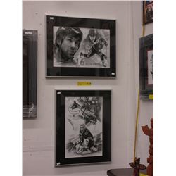 Trevor Linden & Luongo framed print