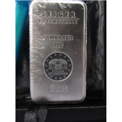 10 Troy Oz. "German Mint" Silver Investors Bar