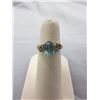 Image 1 : 14KT Yellow Gold Topaz & Diamond Ring