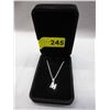 Image 2 : New - Sterling Silver Initial 'M' Necklace & Chain