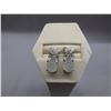Image 1 : New - Diamond & Moonstone Stud Earrings