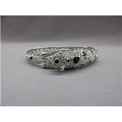 New - Crystal studded Leopard Link Bracelet