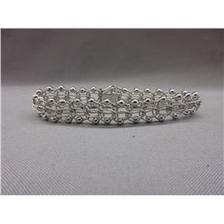 Sterling Silver - Filigree Design Charm Bracelet