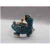 Image 1 : Crystal studded - Turquoise Gecko Bangle