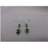 Image 1 : New - Sterling Silver Emerald Earrings