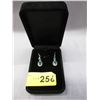 Image 2 : New - Sterling Silver Emerald Earrings