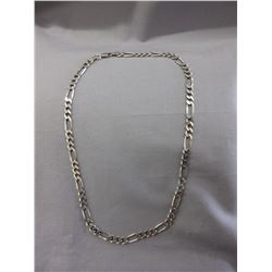 Italian .925 Silver Figaro Link Necklace