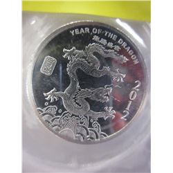 2 x 2012 Year of the Dragon Silver Rounds