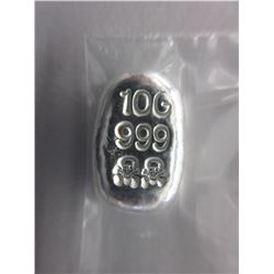 10 Gram - Old Style Hand-Poured Silver Loaf Bar