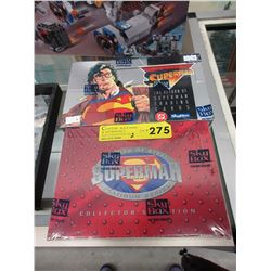 2 Factory sealed boxes of superman cards