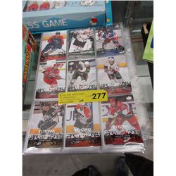 107 NHL cards - Most are rookies